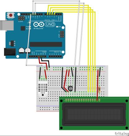 Ecran LCD + Sonde température