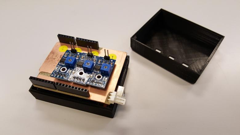 Boite pour cacher le shield et l'Arduino