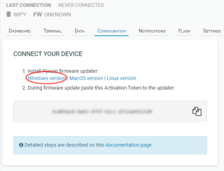 pybytes - firmware upgrade