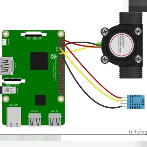 Températures & débit mètre sur Raspberry